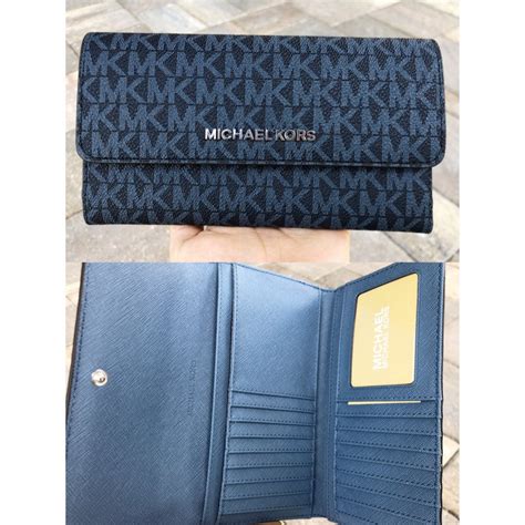 michael kors blue wallet mens